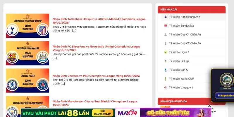 Trang web có chuyên mục phân tích và soi kèo chuẩn xác để người chơi tham khảo